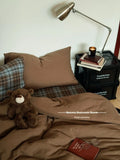 Fre Color Colion Pure Cotton Pleated Four-Piece Set Bedding Quilt Cover Pillowcase Bed eet id Pattern Chinese Sle