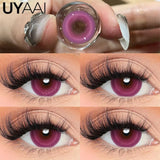 Contact Lens Makeup Red Lens Cosplay Colored Pupils Cosmetics Natual Black Lens Woman Pink Pupils Color Contacts Blue lens