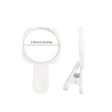 Privacy Anti Peeping Convex Mirror with A Clip Selfie Mirror Small Circular Mirror Wide-angle Rearview Convenient Shooting Props