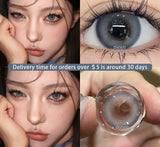 1Pair Color Contact Lens Pupils High Quality Cosmetic Blue Brown Makeup Black Lenses Eyes Blue Gray Fast Shipping
