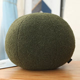 White Ball Throw Pillow Cushion for Sofa Cute Modern Chic Boho Style Round Pillow Super Soft Spherical Farmhouse Pillow