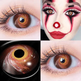 1 Pair(2pcs) Cosplay Color Contact Lenses for Eyes Yellow Contact Lenses Cosplay Anime Color Lens Eyes