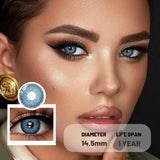 1 Pair Colored Contact Lenses Yearly Use Natural Look Brown Eye Lenses Gray Contact Blue Lenses Green Eye Lenses