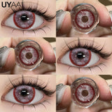 Cosmetics Color Contact Lenses Cosplay Red Color Lens Anime Black Lenses Korean Lenses Grow Eye Big Eye lens Blue Lenses