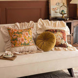 French Country Style Pillowcase Ruffle Pillows For Sofa Headrest Cushion Pillow Cover Bolster Living Room New Home Decoration
