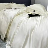 800TC Lyocell Soft Silky Cooling Summer Luxury Hollow Wide Edge Bedding Set Duvet Cover Bed Sheet/Fitted Sheet Pillowcases 4Pcs