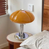 Nordic Creative Pumpkin LED Desk Lamp Bedroom Bedhead Study Middle Bauhaus Retro Luxury Designer Living Room Atmosphere Light