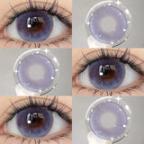 1 Pair New Myopia Lenses Colored Contact Lenses for Eyes With Degrees Prescription Blue Pupil Beauty Makeup Eye Lenses