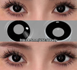 1 Pair Cosplay Crazy White Contact Lenses Colored Contact Lenses Anime Makeup Black Eye Lenses Yearly Halloween Lenses
