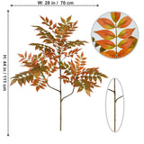 75/110cm Large Artificial Plants Fake Lacquer Tree Branch Plastic Leaves Tall Green Landscape Faux plant For Home Garden Decor