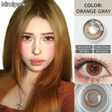 14.2mm Natural Glossy Contacts 2pcs Half Yearly Free Shipping Shiny Eye Lenses for Cosplay Party Makeup