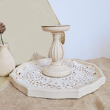 Wood Candle Holder Candlestick for Home Decor Wedding Room Decoration Ornament Boho Vintage Pillar Floor Romantic Candle Holders