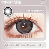 2pcs Half-Year Colored Contacts 14.5mm Big Diameter High-End Y2K Style Women’s Fashion