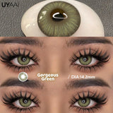 NEW Lenses Colored Contact Beauty Colored Pupils Green Contact Lenses Natural Look Lenses Women Brown Pupils High Quality