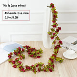 Artificial Flowers Rose Vine Hanging Silk Flower Garland for Garden Party Wedding Decor Home Christmas Decoration Fake Flower