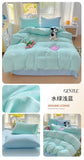Solid Color Bedding Set Kids Twin Full Queen Size Washed Cotton Single Couple Duvet Cover Set Quilt Cover Pillowcases Bed Linen
