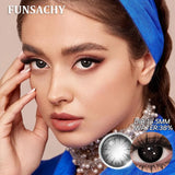 1Pair New Colored Contact Lenses for Eyes Big Black Eye Lens Natural Yearly Cosmetics Beauty Women Men Pupils Fast Ship