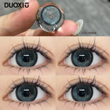 1Pair Color Contact Lens Pupils Nature High Quality Myopic Blue Black Eyes - 0.00 to- 8.00 Diopter Lenses