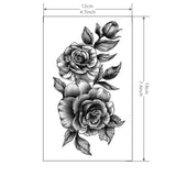 1 Sheet Flower Tattoo Sticker Waterproof Lasting Temporary Tattoo
