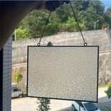 Sunshine Catcher Glass Decorative Pendant Square Rectangular Glass Handmade DIY Glass Painting Decoration