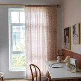 Modern Linen Curtains for Living Room Bedroom Pure Color Cotton Linen Curtains Fabric Semi-shading Ramie Tulle