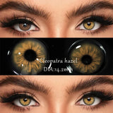 1Pair Colored Contact Lenses with Prescription Myopia Blue Lenses with Degree Gray Pupils Brown Lenses Fashion Yearly