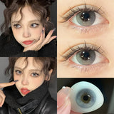2pcs New Colored Contacts Lenses for Eyes Fashion Purple Lenses Nature Soft Prescription Myopia Beauty Pupil Lady Makeup
