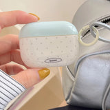 Color Blocked Headphone Case For AirPods pro 2 With Bowknot Pendant for Airpods 2 3 4 Pro 3nd Wireless Earphone Protection Funda