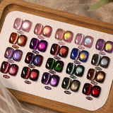 10ml Cat Magnetic Eye Gel Polish Glass Bead For Autumn Winter Crystal Semi Permanent Glitter Soak Off HEMA/TPO FREE