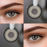 Color Contact Lenses Prescription Wildcat Blue Lens 2Pcs Beauty Green Pupils Natural Colored Lenses with Power Yearly