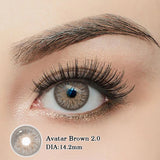 1 Pair Colored Contact Lenses Beautiful Pupil Color Circle Lens Green Iris Prescription Yearly Natural 0-8 Degrees  F