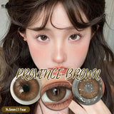 1 Pair Colorful Contact Lenses for Eyes Fashion Natural Gray Pupils Beauty Makeup Purple Color Lens Brown Eye Contacts