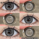 1 Pair Color Contact Lenses for Eyes fashion Color Eye Lens Brown Eye Lenses  Gray Pupils Lens Yearly soft lenses