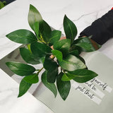 Artificial Shrubs Plants Fake Eucalyptus Leaves Stems Greenery Branches for Garden Home Wedding Courtyard Outdoor Office Decor