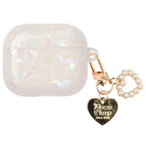 Dreamy Pearl Shell Soft Case For AirPods 4 3 2 1 Pro 2 2nd Cover Funda Wireless Headphone Coque Accessories Box With Keychain