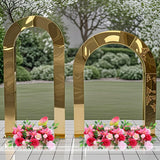 1pcs/3pcs Shining Gold Mirror Chuppah Acrylic Backdrop Stand for Wedding Decoration Flower Stand Walkway Pillar 2M/2.4M Tall