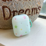 For AirPods Pro3 Pro 2 AirPods 2 3 4 Case Fashion Cute Frosted pentagram Shock Proof Earphone Protective Sleeve