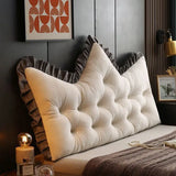 Soft Skin-friendly Cute Crown Shaped Cushion Various Patterns Bedding Waist Protection Pillow Fluffy Comfortable Tatami Bolster
