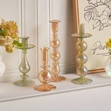 1PC Floriddle Candle Holders Glass Candlestick for Wedding Decoration Christmas Decoration Home Decoration Accessories Candles