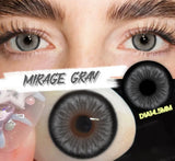 1 Pair Colored Contact Lenses with Prescription Natural Look Myopia Lenses 0~-6.00 Green Lenses Brown Contact Lenses