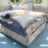 New Style Househould Quilt Bedroom 3D Bean Velvet Quilts Core Double Dormitory Autumn Winter Thickened Blanket