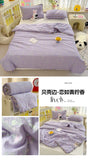 Korean Style Summer Cool Quilt For Girl Skin-friendly Washed Cotton Air Conditioning Quilt Breathable Soft Blanket Home Textiles