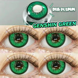 Anime Cosplay Colored Contact Lenses Yearly Disposable 1 Pair Violet Cute Big Eyes Soft Lenses for Cos Party Makeup