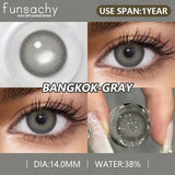 2pcs High Quality Color Contact Lenses for Eyes Cosmetic Gray Lenses Contact Fashion Beauty Pupil Eye Contacts Yearly