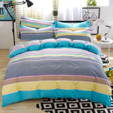 Ikeehome  new cotton printing four-piece quilt cover student dormitory single bed sheet bedding three-piece set