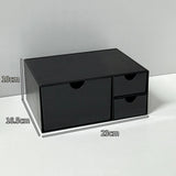 Desktop Cosmetic Organizer Case Set Table Makeup Storage Box Organizer Drawer Storage Box Desk Stationery Storage Rack Plastic