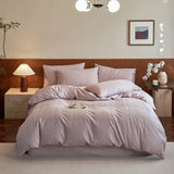 Heavy‑Weave 3D Jacquard Egyptian Cotton Bedding Sets Bed Linens Duvet Cover Set Underwear Solid Color