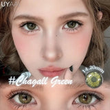 Color Contact Lenses Lenses Brown Pupils Color Contact Lenses for Eyes Green Lens 1 Pair/2pcs Pupils Cosmetic Lens