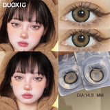 1Pair Natural Color Contact Lenses Large Diameter Pupils Black Eyes Brown Gray Soft Circular Lenses Makeup Fast Shipping