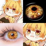 Cosplay Blue Color Contact Lenses for Eyes Yearly Makeup Halloween Beauty Yellow Contact Lenses Eye Cosmetic